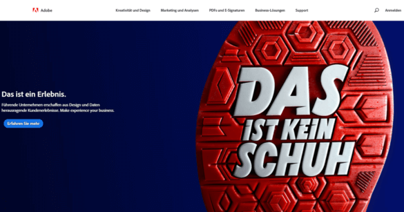 abb.-3-so-werdet-ihr-aktuell-bei-adobe-begruesst.-navigation-und-hero-shot-bilden-zusammen-eine-gute-ux