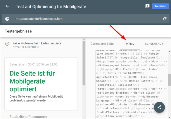 abb.-31-das-tool-zeigt-auch-den-gerenderten-quelltext-quelle-screenshot-mobile-friendly-testing-tool