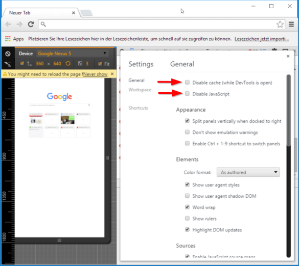 abb.-37-hier-deaktiviert-ihr-javascript-und-den-lokalen-cache-in-chrome41-quelle-screenshot-chrome-dev-tools